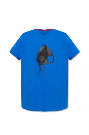 T-shirt z logo od Moose Knuckles