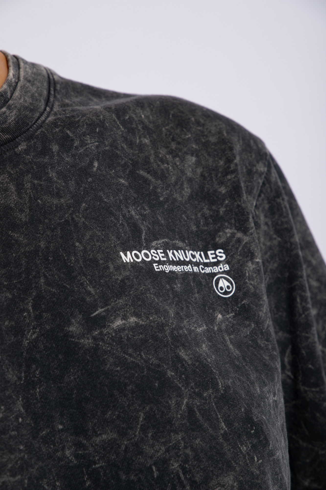 Moose Knuckles Levis Sweatshirt met logo in zwart