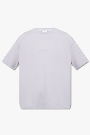 T-shirt New Balance Essentials Stacked Logo azul marinho branco mulher