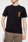 Paul Smith River Island Gestreiftes T-Shirt in Stein und Marineblau