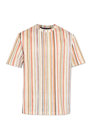 T-shirt com padrão às riscas