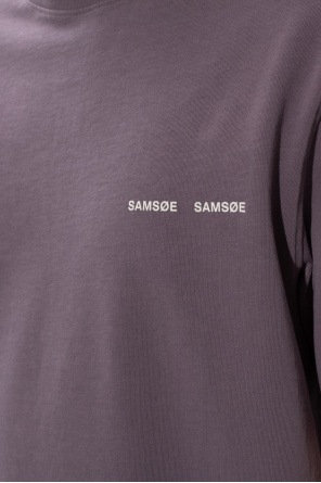 Samsøe Samsøe T-shirt logotyp ‘Norsbro’