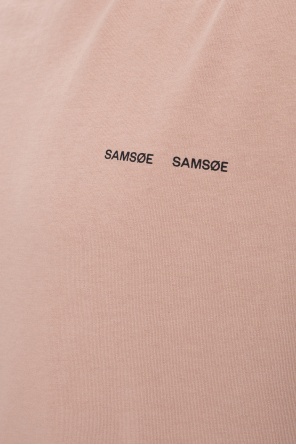 Samsøe Samsøe T-shirt logo-plaque with logo