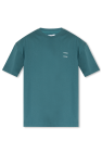 feather-print long-sleeve shirt