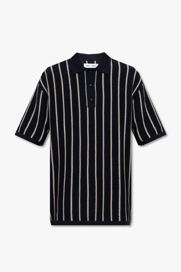 Samsøe Samsøe ‘Joey’ striped polo manche shirt