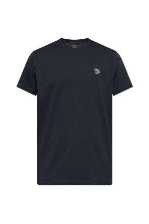 T-shirt z naszywką z logo