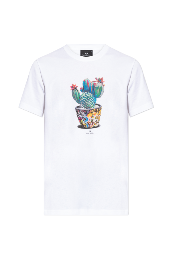 T-shirt with colorful print, zdjęcie 1 T-shirt with colorful print od PS Paul Smith