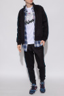 Wool Look Belted Longline Jacket Printed T-shirt