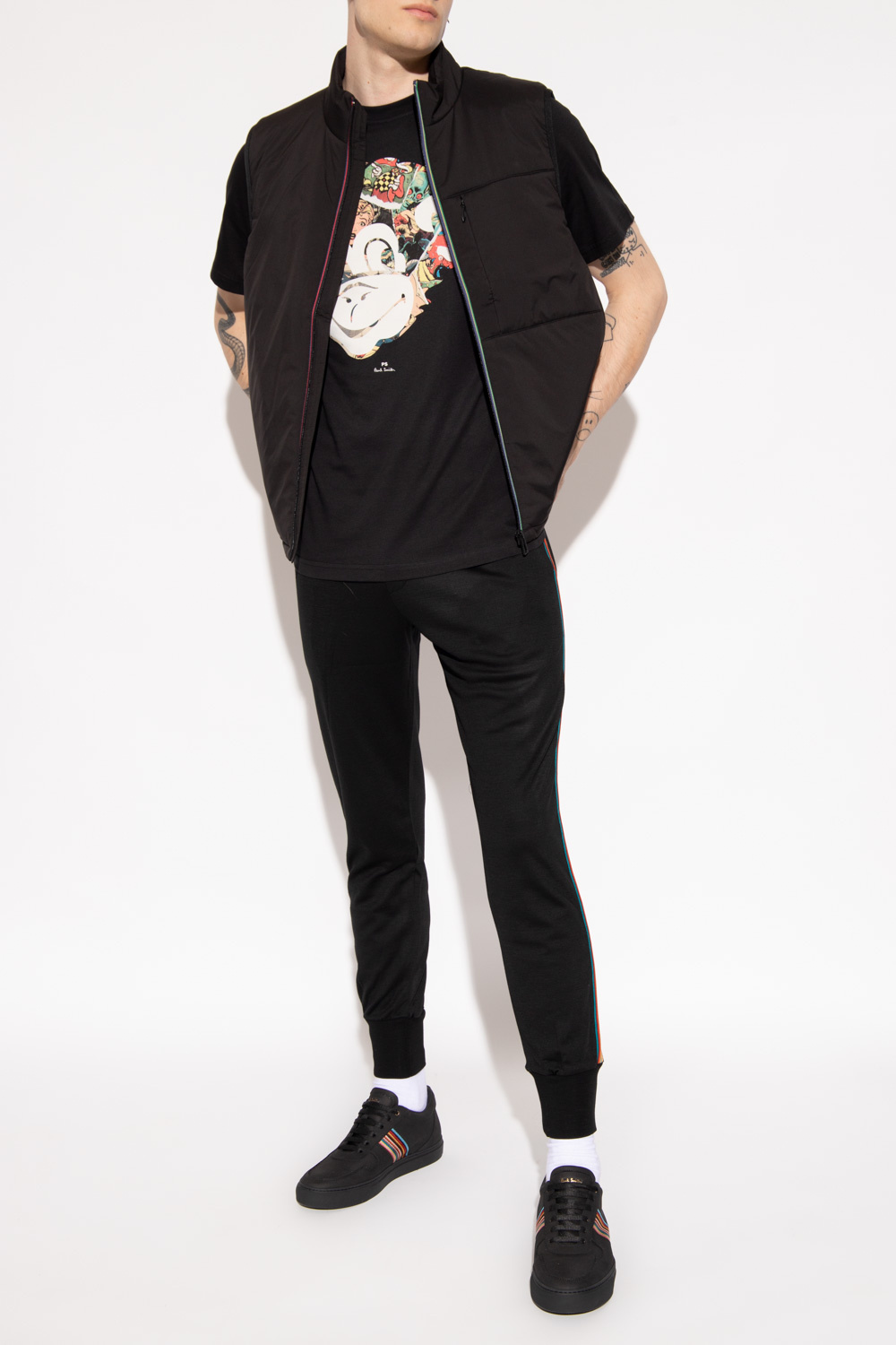 Marcelo Burlon Wings Crew Sweat Black Hoodie Printed T-shirt