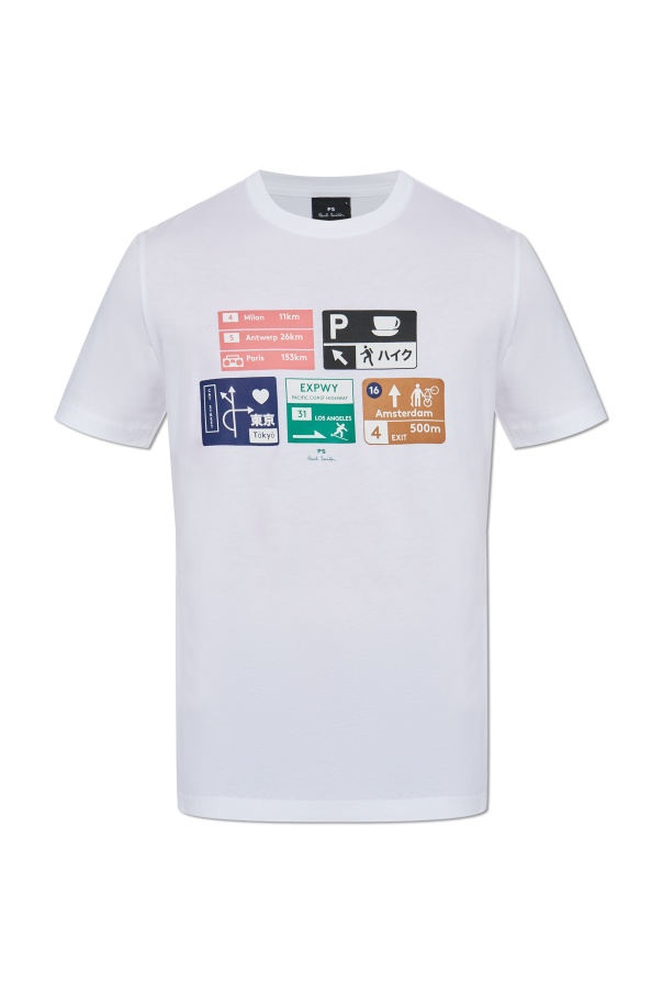 T-shirt with colorful print od PS Paul Smith