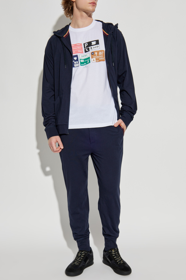 PS Paul Smith T-shirt z kolorowym nadrukiem