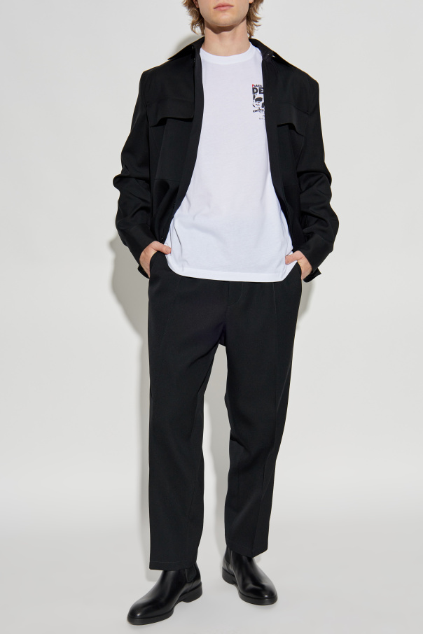 PS Paul Smith T-Shirt mit buntem Aufdruck