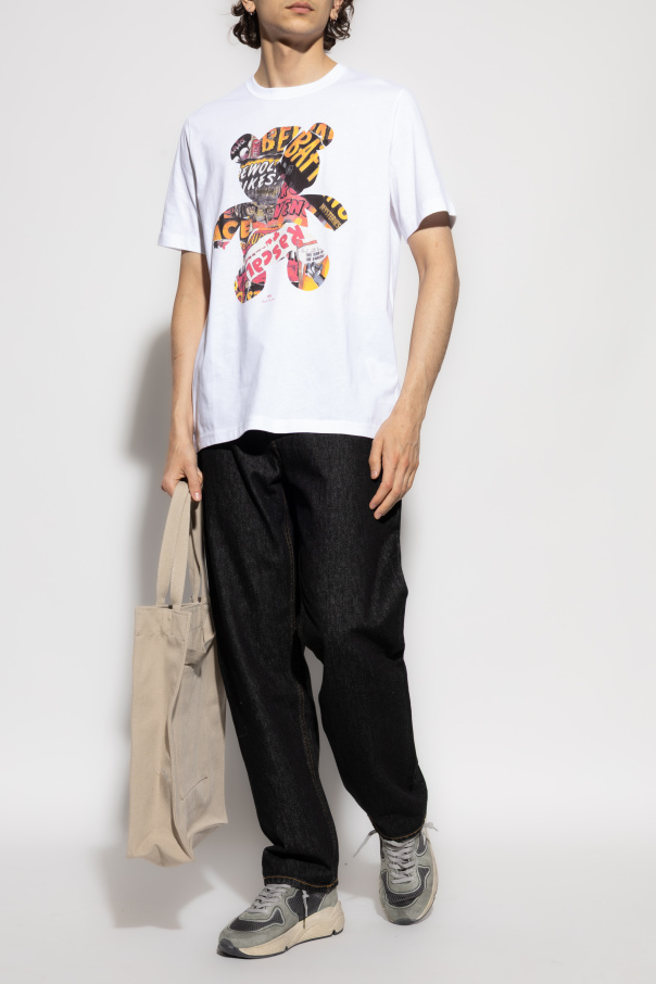 PS Paul Smith T-shirt z kolorowym nadrukiem