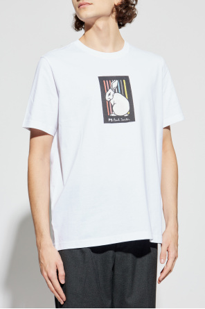PS Paul Smith T-shirt z kolorowym nadrukiem