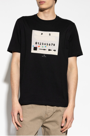 PS Paul Smith T-shirt z kolorowym nadrukiem
