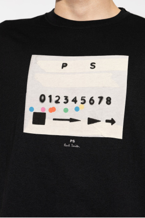 PS Paul Smith T-shirt z kolorowym nadrukiem