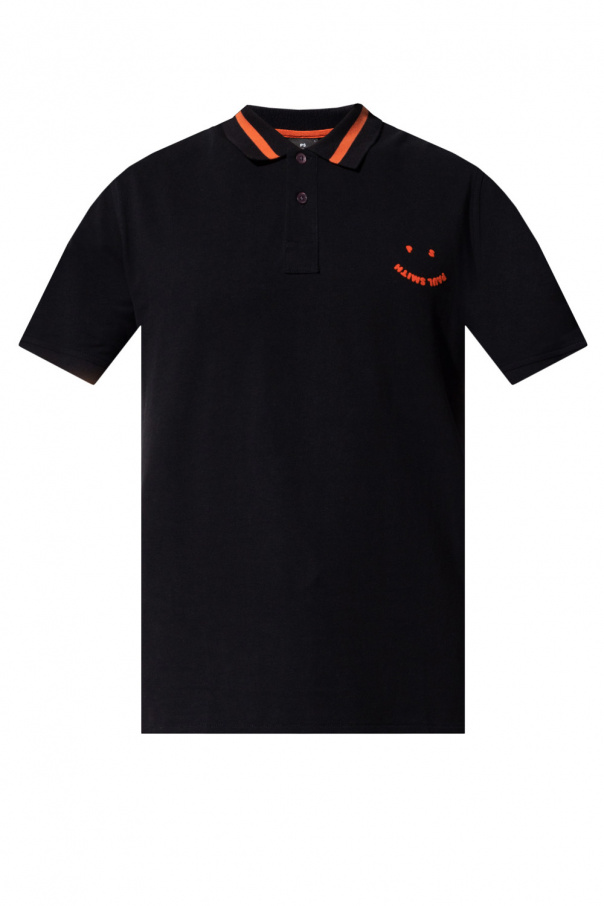 black glitter polo shirt Polo shirt with logo