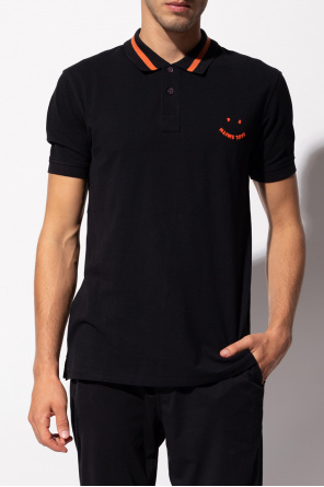 black glitter polo shirt Polo shirt with logo