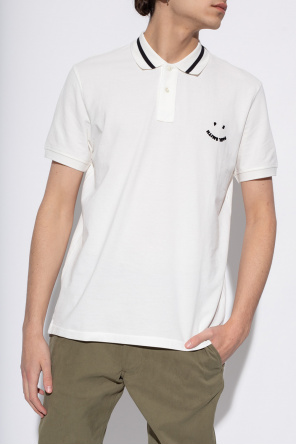 Pull&Bear polo White Blanc polo White shirt with logo