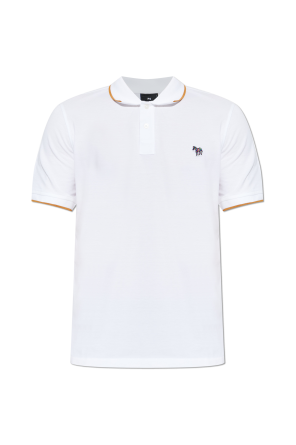 Polo with logo patch