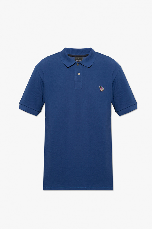 PS Paul Smith Camisa Polo Tommy Hilfiger Reta Logo Azul-Marinho