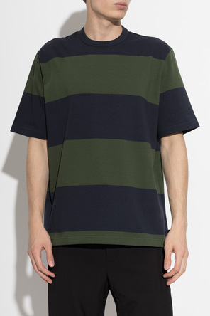 PS Paul Smith Camiseta de algodón a rayas