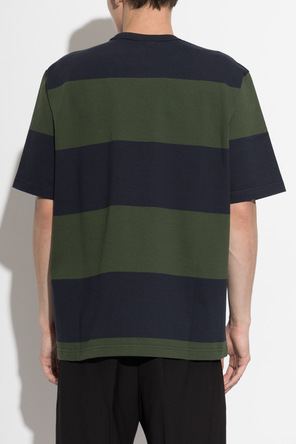PS Paul Smith Camiseta de algodón a rayas