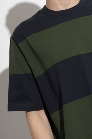 PS Paul Smith Camiseta de algodón a rayas