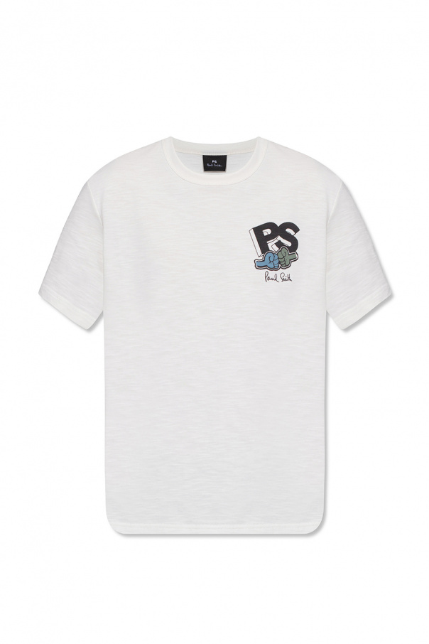 Fiorucci T-Shirt mit Pinguin-Logo Weiß T-shirt with logo