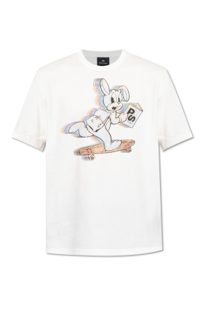 T-shirt with a colorful print
