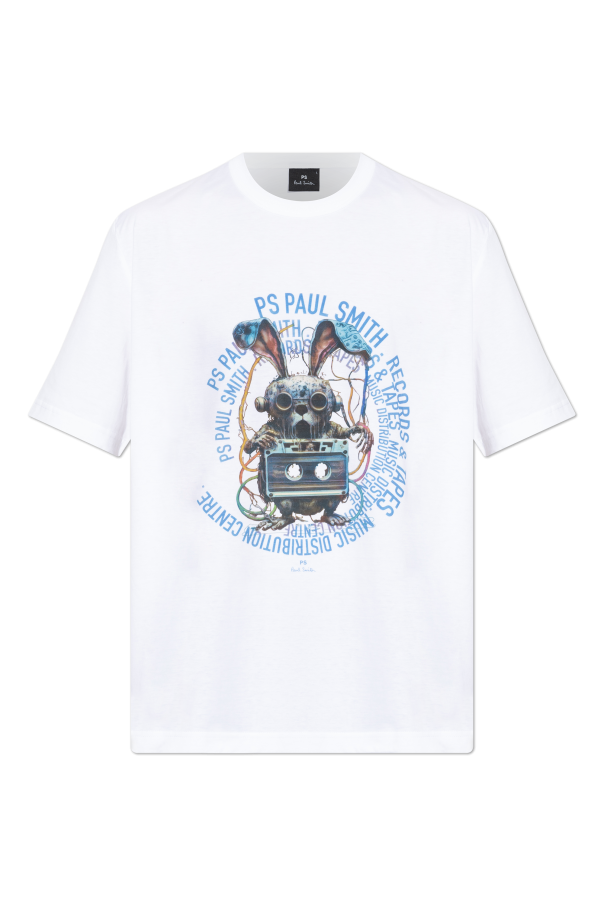 T-shirt with colorful print, zdjęcie 1 T-shirt with colorful print od PS Paul Smith