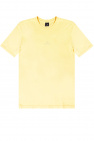 PS Paul Smith Beżowy t-shirt o teksturze w kwadraty z logo
