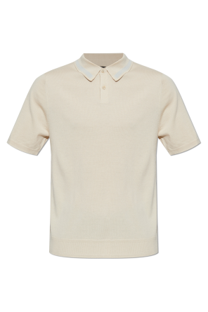 Wełniane polo z wyszytym logo