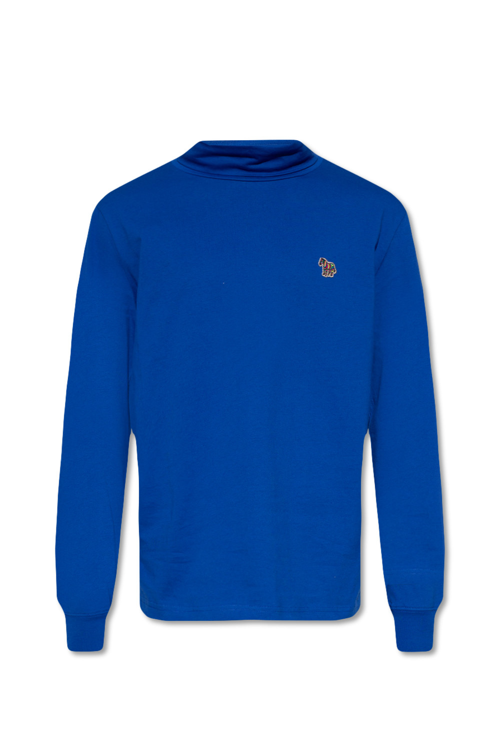 Stone Island logo patch rib-trimmed sweatshirt Turtleneck top with logo