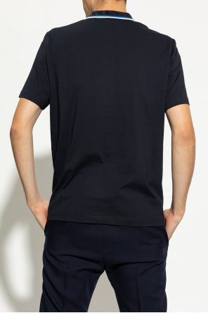 Hollister Hvid pique-polo med ikonlogo i slim fit triangle polo shirt from organic cotton