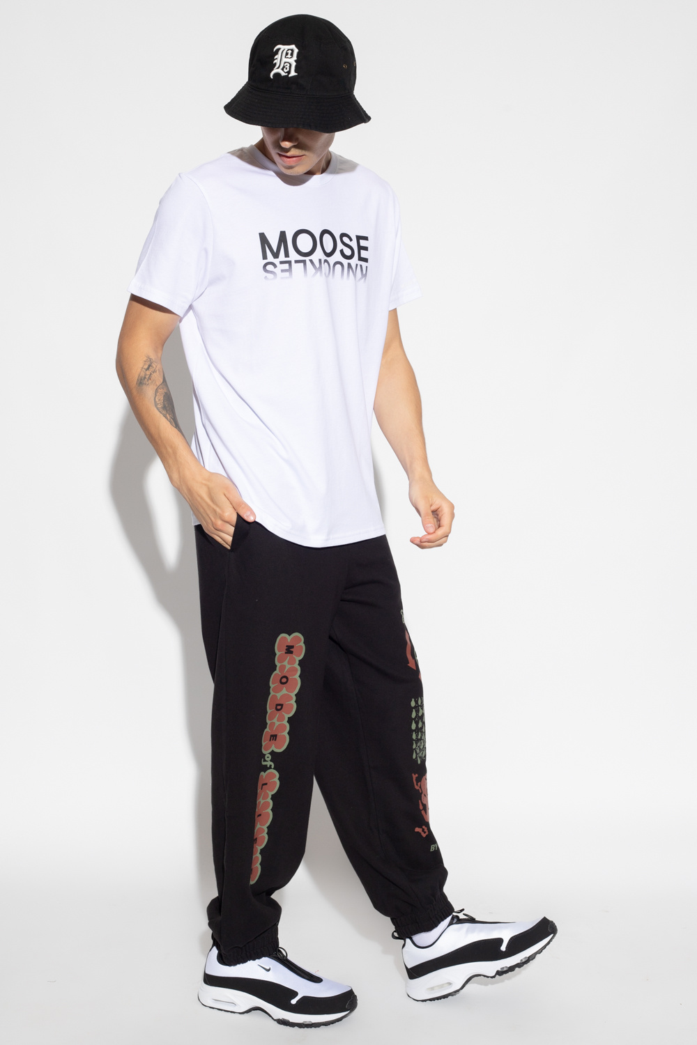 Moose Knuckles long puff-sleeve shirt White