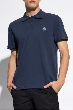 Moose Knuckles Polo with logo patch