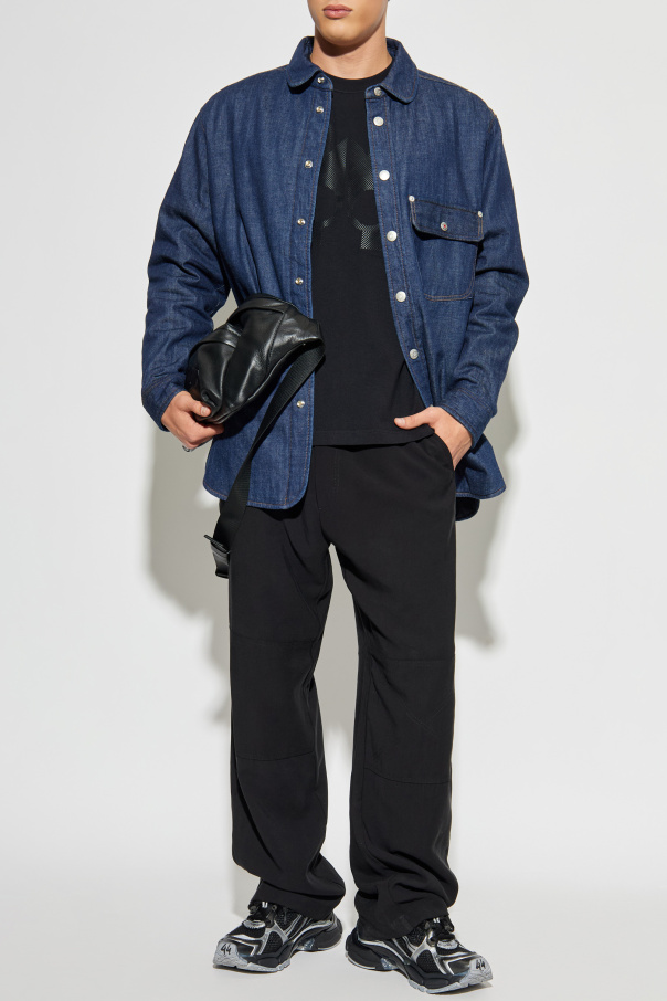 Moose Knuckles T-shirt z nadrukowanym logo