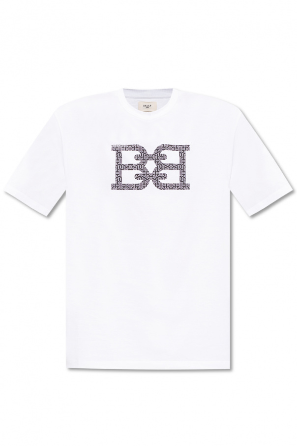 Bally Mary Blaues Lounge-T-Shirt aus Bio-Baumwollfleece