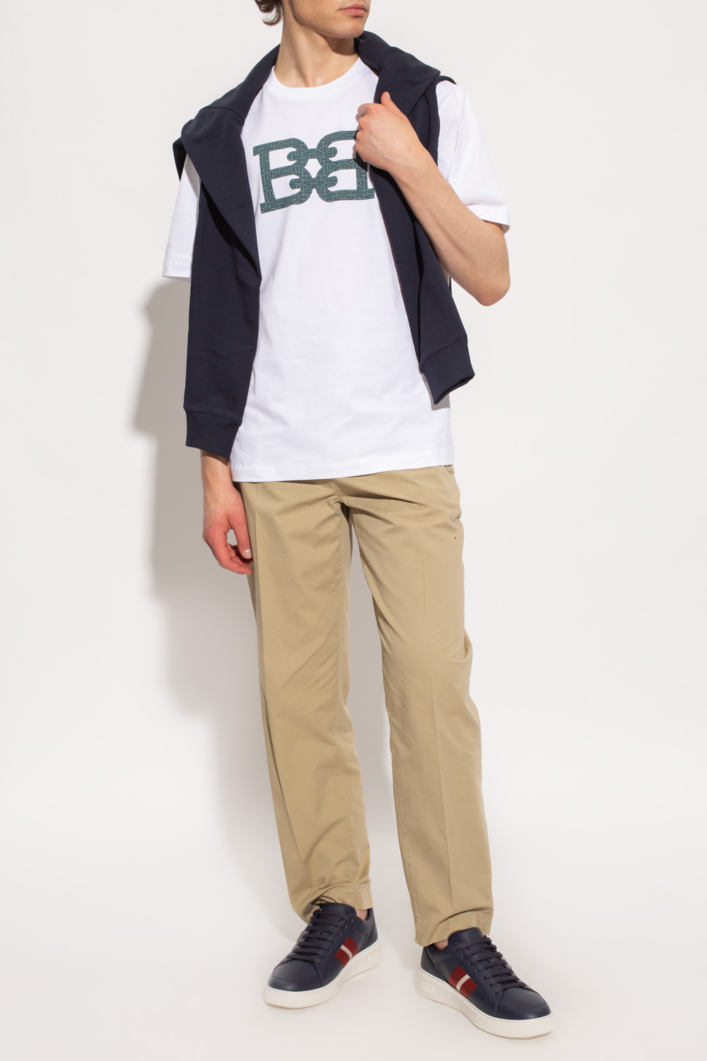 Bally T-shirt denim with logo