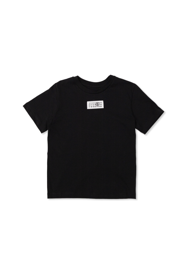 T-shirt with logo patch od MM6 Maison Margiela Kids