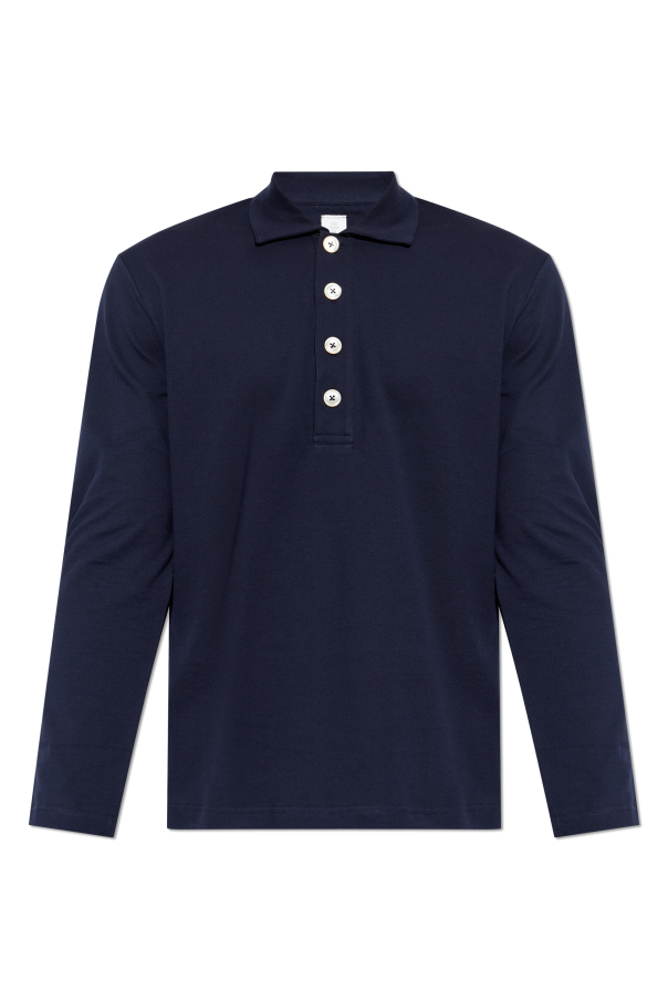 Eleventy Bawełniane polo z długim rękawami