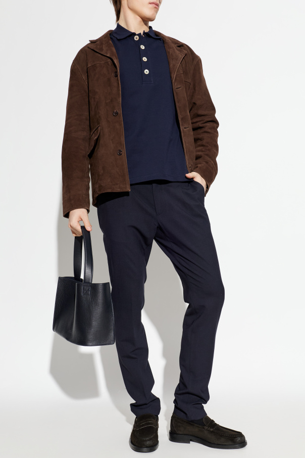 Eleventy Bawełniane polo z długim rękawami