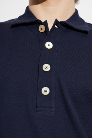 Eleventy Bawełniane polo z długim rękawami
