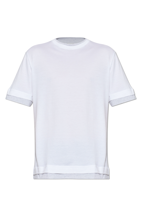 Cotton T-shirt with crew neck od Eleventy