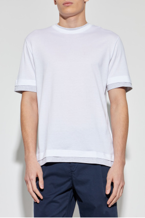 Eleventy Cotton T-shirt with a round neckline