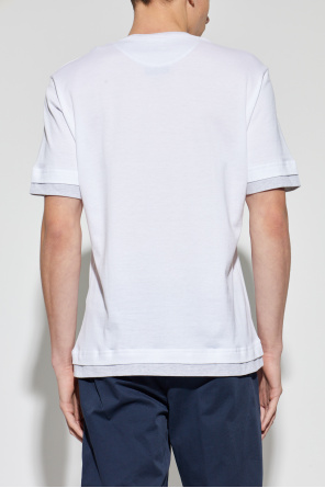 Eleventy Cotton T-shirt with a round neckline