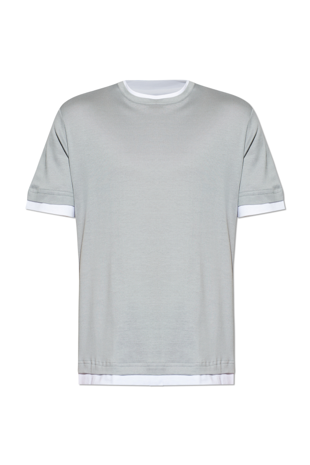 Cotton T-shirt with round neckline od Eleventy