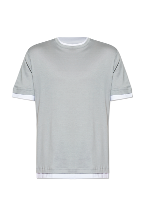 Cotton T-shirt with round neckline