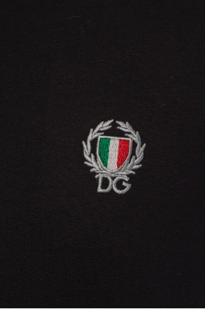 Dolce & Gabbana embroidered logo crew-neck jumper Logo-embroidered T-shirt